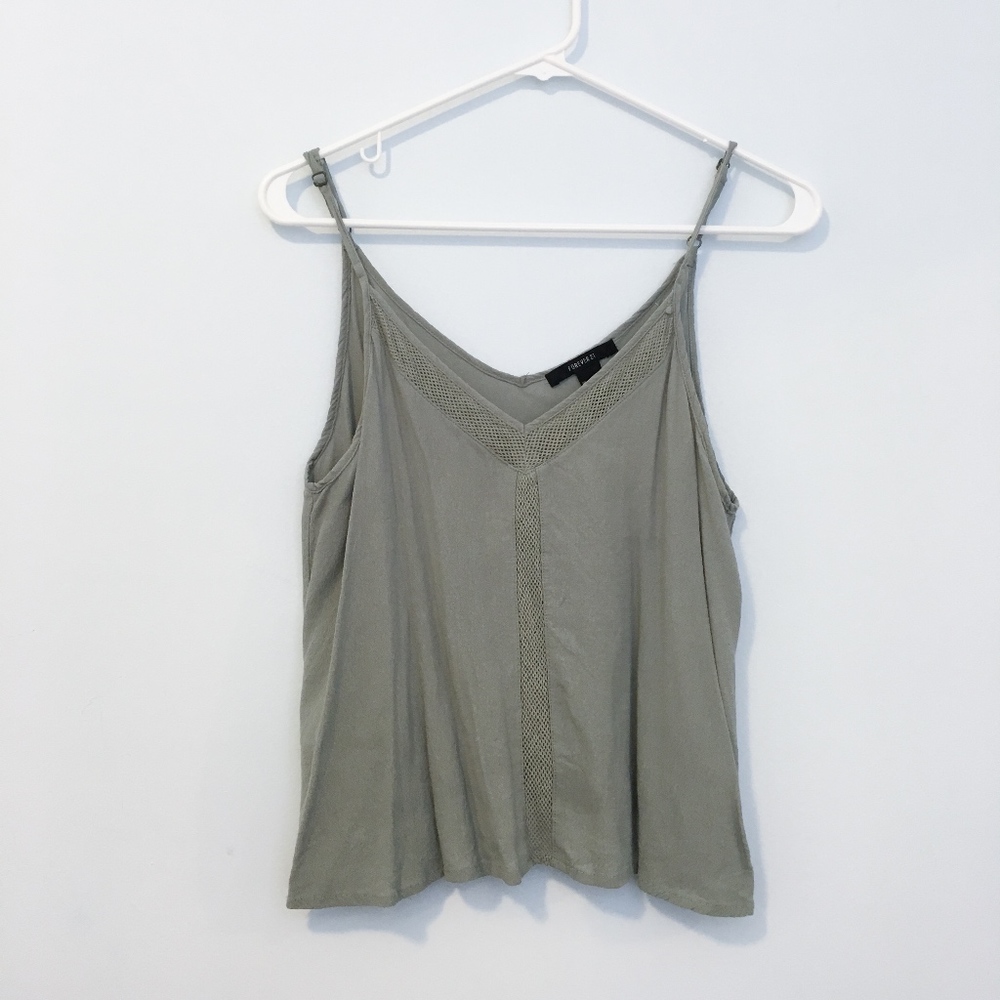 Forever 21 Moss Green Tank Top